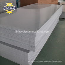 JINBAO 4x8 rígido pvc hoja blanco duro pvc rígido